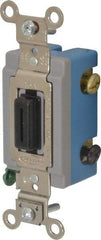 Hubbell Wiring Device-Kellems - 3 Pole, 120 to 277 VAC, 15 Amp, Industrial Grade, Key Lock, Wall and Dimmer Light Switch - 1-5/16 Inch Wide x 4-1/16 Inch High - Top Tool & Supply