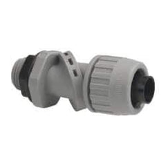 Hubbell Wiring Device-Kellems - 1/2" Trade, Thermoplastic Push In Flexible Liquidtight Conduit Connector - Noninsulated - Top Tool & Supply