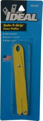 Ideal - 5 Inch Long, Glass Filled Polypropylene, Insulated Fuse Puller - For Use with 250 Volt 9/32 Inch to 1/2 Inch Diameter Fuses, Cartridge Fuses - Top Tool & Supply