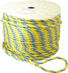 Ideal - 600 Ft. Long, 300 Lb. Load, Polypropylene Rope - 3/8 Inch Diameter, 2,430 Lb. Breaking Strength - Top Tool & Supply