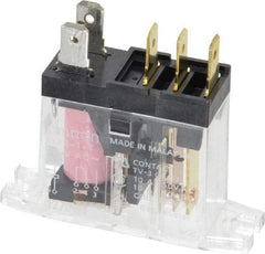 Omron - 5 Pins, 0.9 VA Power Rating, Rectangle Electromechanical Quick Connect General Purpose Relay - 10 Amp at 30 VDC, SPDT, 120 VAC, 45mm Wide x 29.5mm High x 14mm Deep - Top Tool & Supply