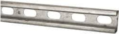 Thomas & Betts - 10' Long x 1-5/8" Wide x 13/16" High, 14 Gauge, Strip Steel, Half Slot Framing Channel & Strut - 0.075" Thick, Pre-Galvanized - Top Tool & Supply