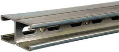 Thomas & Betts - 10' Long x 1-5/8" Wide x 1-5/8" High, 12 Gauge, Strip Steel, Back to Back Half Slot Framing Channel & Strut - 0.105" Thick, Gold Galvanized - Top Tool & Supply