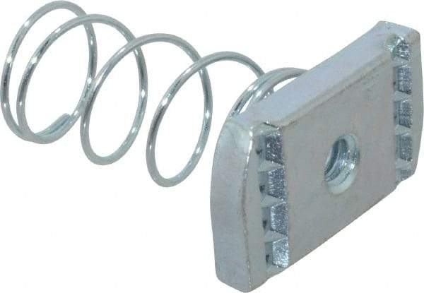 Thomas & Betts - Steel Regular Spring Strut Nut - 1/4" Bolt, Used with Thomas & Betts Channel Type A Only - Top Tool & Supply