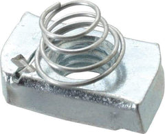 Thomas & Betts - Steel Short Spring Strut Nut - 1/2" Bolt, Used with Thomas & Betts Channel Type B Only - Top Tool & Supply