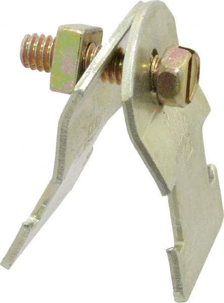 Thomas & Betts - 1/2" Pipe, 16 Gauge" Pipe or Tube Clamp - Gold Galvanized, 650 Lb Capacity - Top Tool & Supply