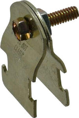 Thomas & Betts - 5/8" Pipe, 16 Gauge" Pipe or Tube Clamp - Gold Galvanized, 650 Lb Capacity - Top Tool & Supply