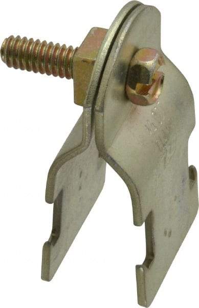 Thomas & Betts - 3/4" Pipe, 16 Gauge" Pipe or Tube Clamp - Gold Galvanized, 650 Lb Capacity - Top Tool & Supply