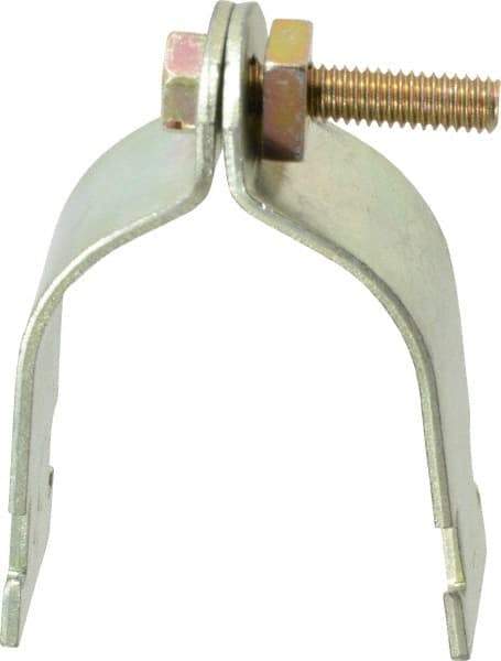 Thomas & Betts - 2" Pipe, 12 Gauge" Pipe or Tube Clamp - Gold Galvanized, 1,000 Lb Capacity - Top Tool & Supply