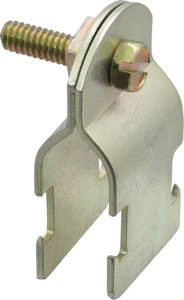 Thomas & Betts - 1/2" Pipe, 14 Gauge" Pipe or Conduit Clamp - Gold Galvanized, Rigid & IMC Conduit - Top Tool & Supply