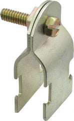 Thomas & Betts - 1/2" Pipe, 14 Gauge" Pipe or Conduit Clamp - Gold Galvanized, Rigid & IMC Conduit - Top Tool & Supply