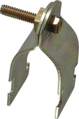 Thomas & Betts - 1" Pipe, 14 Gauge" Pipe or Conduit Clamp - Gold Galvanized, Rigid & IMC Conduit - Top Tool & Supply