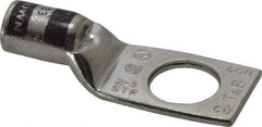 Thomas & Betts - 2 AWG Noninsulated Compression Connection Square Ring Terminal - 1/2" Stud, 1.92" OAL x 3/4" Wide, Tin Plated Copper Contact - Top Tool & Supply