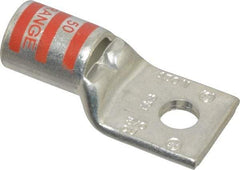 Thomas & Betts - 3/0 AWG Noninsulated Compression Connection Square Ring Terminal - 5/16" Stud, 1.98" OAL x 0.92" Wide, Tin Plated Copper Contact - Top Tool & Supply