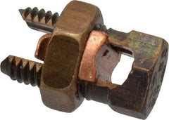 Thomas & Betts - 6 to 2 AWG, Copper Wire Compatible, Copper Alloy, Hex Split Bolt Connector - 1-11/32" OAL, 11/16" Head Width, 7/8" Base Width - Top Tool & Supply