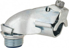 Thomas & Betts - 1/2" Trade, Steel Set Screw Angled FMC Conduit Connector - Insulated - Top Tool & Supply