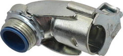 Thomas & Betts - 3/4" Trade, Steel Set Screw Angled FMC Conduit Connector - Insulated - Top Tool & Supply