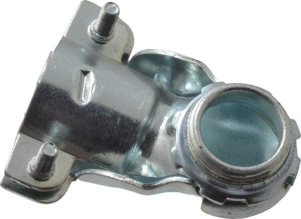 Thomas & Betts - 3/4" Trade, Malleable Iron Squeeze Clamp 90° FMC Conduit Connector - Noninsulated - Top Tool & Supply