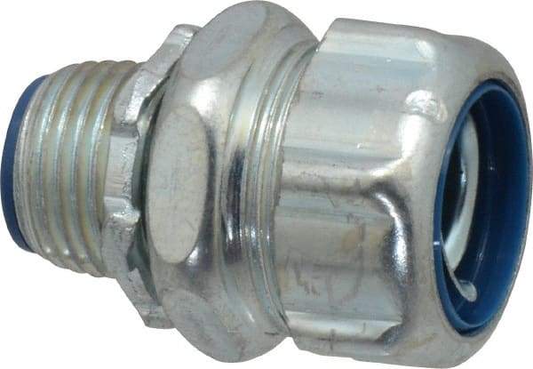 Thomas & Betts - 1/2" Trade, Steel Threaded Straight Liquidtight Conduit Connector - Insulated - Top Tool & Supply