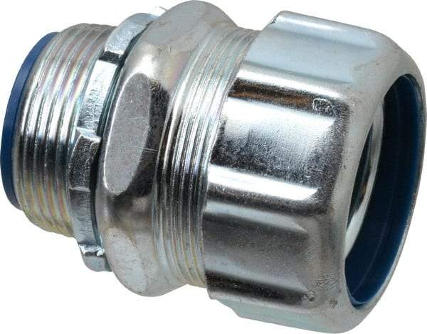 Thomas & Betts - 1-1/4" Trade, Steel Threaded Straight Liquidtight Conduit Connector - Insulated - Top Tool & Supply