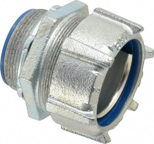 Thomas & Betts - 2" Trade, Steel Threaded Straight Liquidtight Conduit Connector - Insulated - Top Tool & Supply