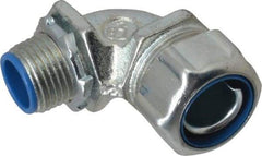 Thomas & Betts - 1/2" Trade, Malleable Iron Threaded Angled Liquidtight Conduit Connector - Insulated - Top Tool & Supply