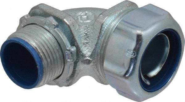 Thomas & Betts - 3/4" Trade, Malleable Iron Threaded Angled Liquidtight Conduit Connector - Insulated - Top Tool & Supply