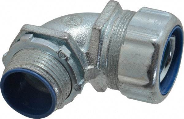 Thomas & Betts - 1" Trade, Malleable Iron Threaded Angled Liquidtight Conduit Connector - Insulated - Top Tool & Supply