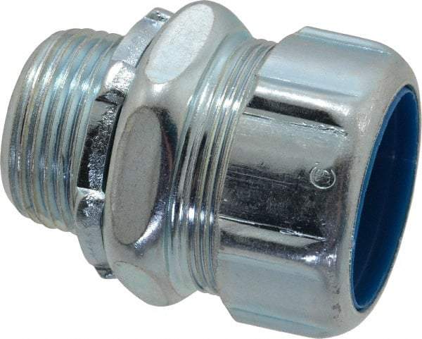 Thomas & Betts - 1" Trade, Steel Threaded Straight Liquidtight Conduit Connector - Noninsulated - Top Tool & Supply