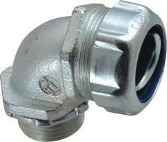 Thomas & Betts - 3/4" Trade, Malleable Iron Threaded Angled Liquidtight Conduit Connector - Noninsulated - Top Tool & Supply