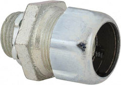 Thomas & Betts - 1/2" Trade, Malleable Iron Compression Straight Rigid/Intermediate (IMC) Conduit Connector - Noninsulated - Top Tool & Supply