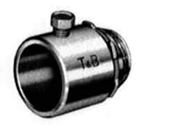 Thomas & Betts - 4" Trade, Malleable Iron Set Screw Straight Rigid/Intermediate (IMC) Conduit Connector - Insulated - Top Tool & Supply