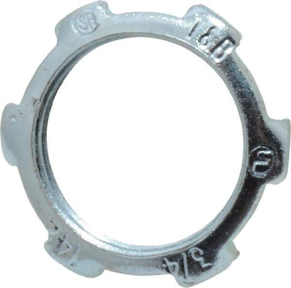 Thomas & Betts - 3/4" Trade, Steel Threaded Rigid/Intermediate (IMC) Conduit Locknut - Noninsulated - Top Tool & Supply