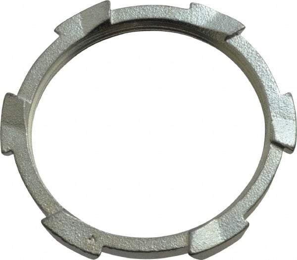 Thomas & Betts - 3" Trade, Malleable Iron Threaded Rigid/Intermediate (IMC) Conduit Locknut - Noninsulated - Top Tool & Supply