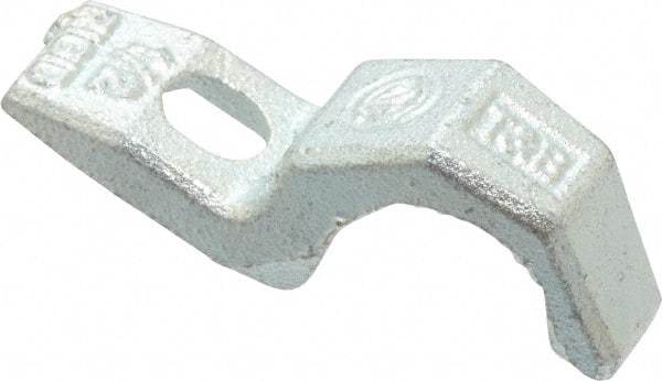 Thomas & Betts - 1/2" Pipe, Steel, Hot Dipped Galvanized" Pipe or Conduit Strap - 1/4" Bolt, 1 Mounting Hole - Top Tool & Supply