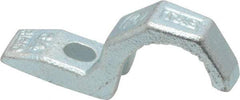 Thomas & Betts - 3/4" Pipe, Steel, Hot Dipped Galvanized" Pipe or Conduit Strap - 1/4" Bolt, 1 Mounting Hole - Top Tool & Supply