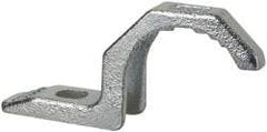 Thomas & Betts - 1-1/2" Pipe, Steel, Hot Dipped Galvanized" Pipe or Conduit Strap - 3/8" Bolt, 1 Mounting Hole - Top Tool & Supply