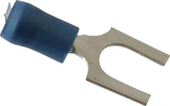 Thomas & Betts - 1/4" Stud, 18 to 14 AWG Compatible, Partially Insulated, Crimp Connection, Standard Fork Terminal - Top Tool & Supply