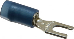 Thomas & Betts - #6 Stud, 18 to 14 AWG Compatible, Partially Insulated, Crimp Connection, Locking Fork Terminal - Top Tool & Supply