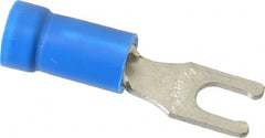 Thomas & Betts - #6 Stud, 18 to 14 AWG Compatible, Partially Insulated, Crimp Connection, Locking Fork Terminal - Top Tool & Supply