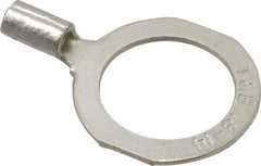 Thomas & Betts - 18-14 AWG Noninsulated Crimp Connection D Shaped Ring Terminal - 1/2" Stud, 1.06" OAL x 0.72" Wide, Tin Plated Copper Contact - Top Tool & Supply