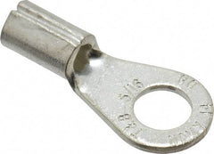 Thomas & Betts - 8 AWG Noninsulated Crimp Connection Circular Ring Terminal - 5/16" Stud, 1.32" OAL x 0.59" Wide, Tin Plated Copper Contact - Top Tool & Supply