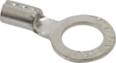 Thomas & Betts - 8 AWG Noninsulated Crimp Connection Circular Ring Terminal - 1/2" Stud, 1.49" OAL x 0.82" Wide, Tin Plated Copper Contact - Top Tool & Supply