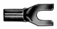 Thomas & Betts - 1/4" Stud, 18 to 14 AWG Compatible, Noninsulated, Crimp Connection, Standard Fork Terminal - Top Tool & Supply