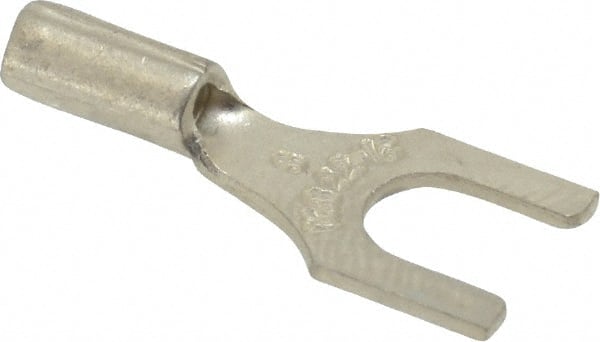 Thomas & Betts - #8 Stud, 22 to 16 AWG Compatible, Noninsulated, Crimp Connection, Standard Fork Terminal - Top Tool & Supply