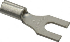 Thomas & Betts - #6 Stud, 18 to 14 AWG Compatible, Noninsulated, Crimp Connection, Standard Fork Terminal - Top Tool & Supply