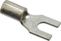 Thomas & Betts - #8 Stud, 12 to 10 AWG Compatible, Noninsulated, Crimp Connection, Standard Fork Terminal - Top Tool & Supply