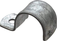 Thomas & Betts - 1" Pipe, Steel, Zinc Plated" Pipe or Conduit Strap - 1 Mounting Hole - Top Tool & Supply