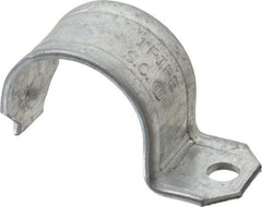 Thomas & Betts - 1" Pipe, Steel, Zinc Plated" Pipe or Conduit Strap - 1 Mounting Hole - Top Tool & Supply