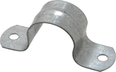 Thomas & Betts - 3/4 Pipe, Steel, Zinc Plated Pipe or Conduit Strap - 2 Mounting Holes - Top Tool & Supply